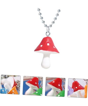 Holibanna 1pc Mushroom Necklace Bead Necklace Beaded Necklaces Accessories Simple and Stylish Red Resin - Buy Online on GoSupps.com