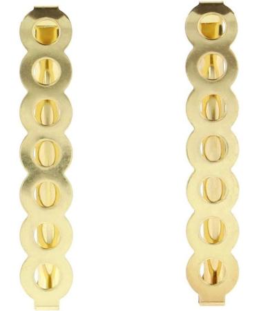 Pair of Clip-in End Bubble Cut-Out Design Barrettes Hair Slides. (Gold) - Buy Online on GoSupps.com