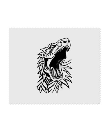 2 x 'Roaring T-Rex' Microfiber Lens/Glasses Cleaning Cloths (LC00024555)