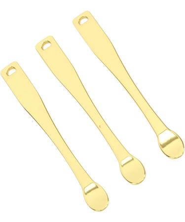 Verdant Touch 3 Pack Cosmetic Cream Spatula for Eyes and Face - Zinc Alloy Ergonomic Makeup Applicator for Skin Care - Buy Online on GoSupps.com