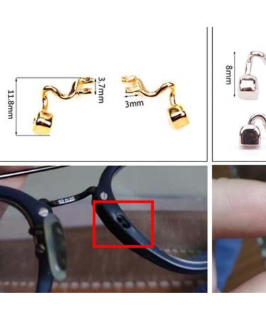 Casota Replacement Glasses Cushion Holder - Metal Nose Bridge Padding Gold - Glasses Repair Set - Buy Online on GoSupps.com