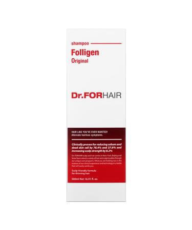 Dr.FORHAIR Folligen Original Anti-Thinning Biotin Shampoo 16.9oz - Hair Regrowth & Thickening Treatment | Increase Growth Volume & Strength | Root Enhancer - Paraben, Silicone, Sulfate Free - Buy Online on GoSupps.com