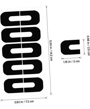 FRCOLOR 100 Sheets Nail Art Anti-Spill Stickers Nail Protector Stickers Nail Tape Nail Guards for Painting Nails Cuticle Protector for Nail Painting Nail Polish Silica Gel Edge Sticker 3.00X2.50X0.10CM As Shown - Buy Online on GoSupps.com