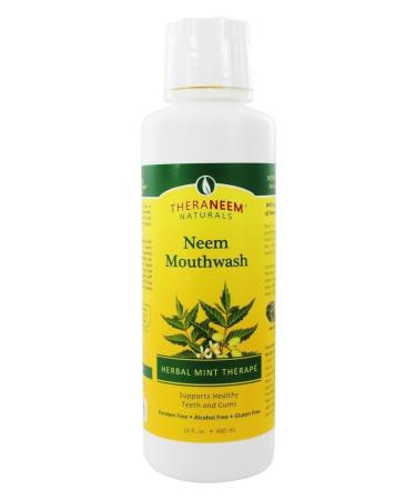 Organix South TheraNeem Naturals Herbal Mint Therapé Neem Mouthwash 16 fl oz (480 ml)