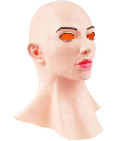 Shenruifa Latex Head Cover Realistic Effects High Elasticity Adult Size for Halloween Cosplay Christmas Headgear (Assorted Color) - Buy Online on GoSupps.com