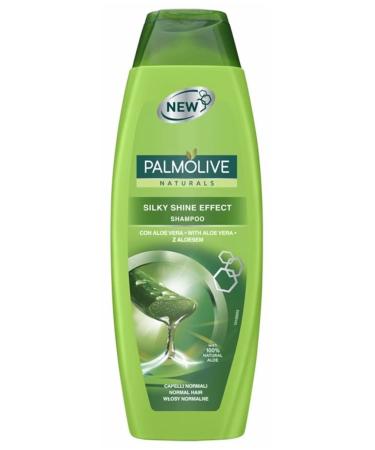 PALMOLIVE Naturals Silky Shine Effect Shampoo (Aloe Vera) for All Hair Types - 350 ml - Pack of 6