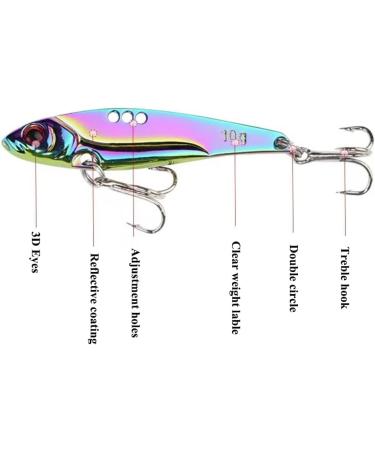 5 Pcs Metal Jigging Spoon Lures with Double Treble Hooks - Ideal Fishing Baits for Trout, Bass, Salmon | Jigging Lures Set - Buy Online on GoSupps.com