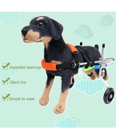 Pet Rehabilitation Cart Adjustable Dog Wheelchair for Back Legs Animal Exercise Wheels for Handicapped Hind Legs - Easy Assemble - 6 Sizes X - Small - Buy Online on GoSupps.com