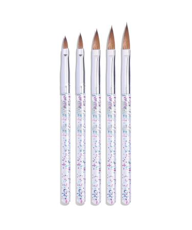 Nail Art Tip Round Flat Painting Drawing Carving Dotting Pen Liner Acrylic Gel UV Polish Manicure Tools