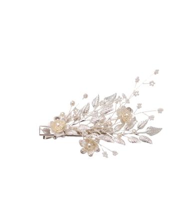 2 Set hairpin trim bridal hair accessories bridesmaid hair clips hair barrettes for women hair accessories for women wedding Beads bridal hair clips manual Miss Hair piece