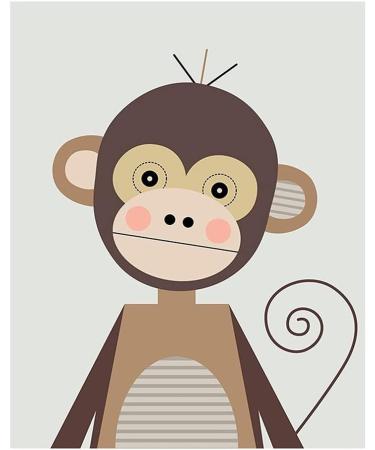 Lulupila Baby Room Decorative Poster Set - Animal Motifs Forest Animals for Boys and Girls - Set of 6 - Buy Online on GoSupps.com