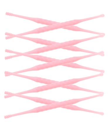 BCOATH 12Pcs Plastic Ear Wax Pickers Double-Ended Smooth Scoop Remover Cleaner Tools for Safe Ear Hygiene Adults and Portable Design Random Color