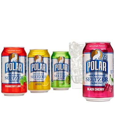 Polar 100% Natural Seltzer Variety Pack - 24 x 12 oz Cans | Refreshing Sparkling Water - Buy Online on GoSupps.com