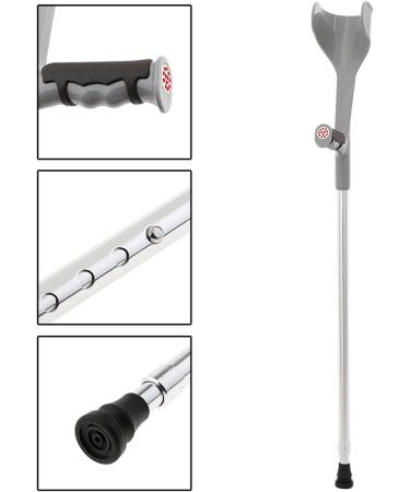 Aluminum Forearm Crutches Forearm Crutches for Adults Crutches for Walking Aluminum Forearm Crutches Silver Crutch Pack of 2 Fashionable Bathing in Sunlight - Buy Online on GoSupps.com