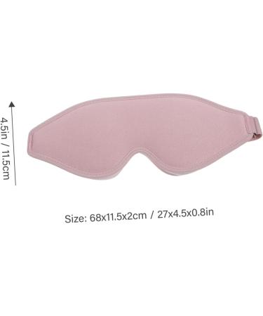 Buy 3D Blackout Eye Mask - Travel Sleep Eye Shades for Ultimate Comfort | Breathable Pink Blindfold - Buy Online on GoSupps.com
