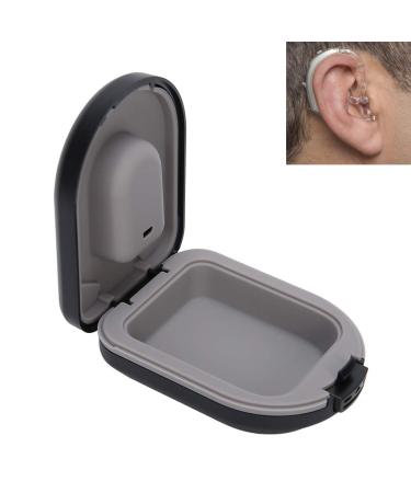 Waterproof Drop-Resistant Hearing Aid Case - Portable Protective Box for Behind The Ear Aids in Black - Buy Online on GoSupps.com