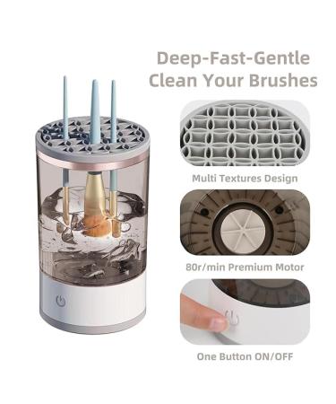 2024 New Electric Makeup Brush Cleaner - Automatic Spinning Cleaner for All Brush Sizes (1PC) | Fast Shipping Worldwide - Buy Online on GoSupps.com