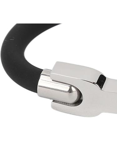 Static Electricity-Proof Balance Bracelet | Washable Waterproof Silicone Band with Negative Ions for Jogging - Black - Buy Online on GoSupps.com