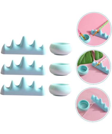 minkissy 4 Sets Nail Art Brush Cup Nail Art Stand Sponge Holder Gel Nail Brush Paint Brush Holder Soak off Acetona Nail Holder Manicure Pen Holder Nail Stand Clean Water Cup - Buy Online on GoSupps.com