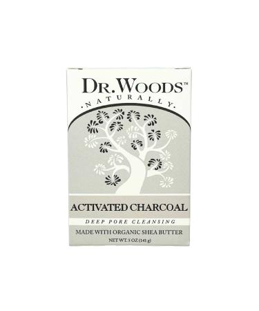 Dr. Woods Deep Pore Cleansing Activated Charcoal Bar Soap with Organic Shea Butter 5 Ounce