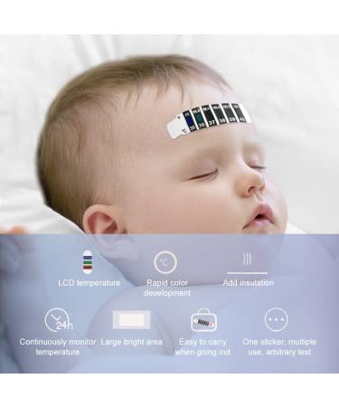 Buy Fieberhermometer for Children - 10 Reusable Forehead Thermometer Strips for Travel Diaper Bags & More | Original Discoloration Stickers - Buy Online on GoSupps.com