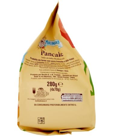  Italian Gourmet E.R. Mulino Bianco Pancake Pancake Set 100% Italian Fresh Milk and Sustainable Flour 4 Pieces 280g + Italian Gourmet Polpa 400g - Buy Online on GoSupps.com