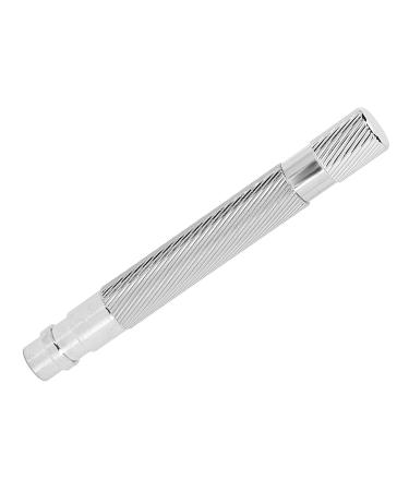 Safe Razor Blade Handle - Reusable Non-Slip Manual Shaving Razor for Men | Silver Gift - Buy Online on GoSupps.com