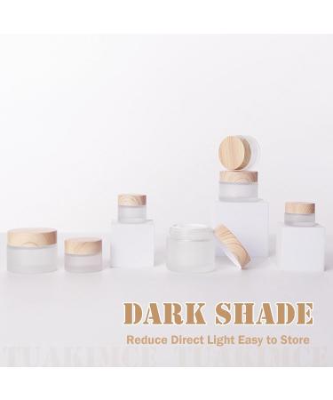 Buy Tuakimce 6-Piece Clear Matted Glass Cream Can Set - 15ml 30ml 60ml - Ideal for Lotions & Cosmetics - International Shipping Available - Buy Online on GoSupps.com