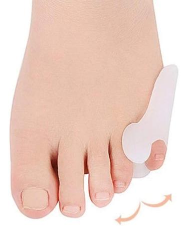 Pedimas Inflamed Bale Help Corrector Splint - Premium Gel Pain Relief Pads for Small Pinky Toe - Includes 2 Pairs with Toe Spreader - Buy Online on GoSupps.com