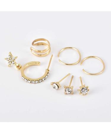 Missgrace Bohemian Rhinestone Earring Set for Women and Girls - Style 3 - Buy Online on GoSupps.com