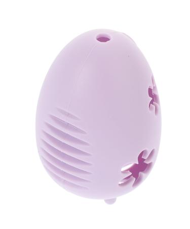 Cabilock Sponge Makeup Puff Storage Organizer Silicone Makeup Puff Holder Powder Puff Container Powder Puff Holder Cosmetic Puff Holder Outdoor Travel Makeup Box Purple Silica Gel 7.8X5.3X5.3CM Purple