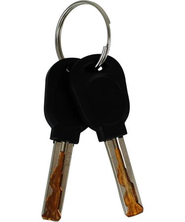 Filmers Ironing Lock with Steel Cable - 2 Key Bicycle Lock | Secure Black Wheel & Chain Lock (52.010 x 10.5 cm) for International Shipping - Buy Online on GoSupps.com