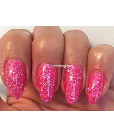 Bluesky Gel Nail Polish PINK GLITTER Pink Multi Glitter Diamond Sparkle Spring Summer Color BLZ04 UV LED Soak Off 10ml - Buy Online on GoSupps.com