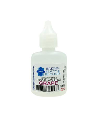 Baking Beauty and Beyond Concentrated Food Flavouring Oil - Dozen of Professional Quality Food Grade Flavouring Oil for Candy Making Baking Cooking Lip Balm and Lip Gloss - Grape (30ml)