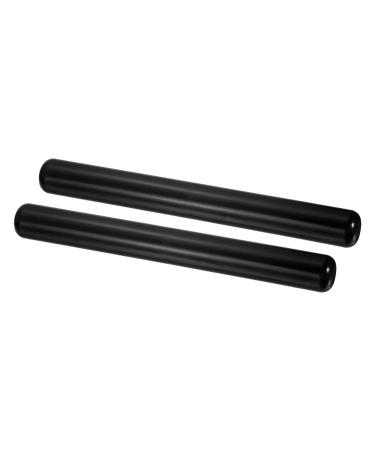 PATIKIL Junior Relay Track Batons, Plastic Tube Race Field Running Stick for Outdoor Athletics Sport Game Tool Black