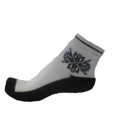 Moser care and support wear foot warmers (pair) with snow crystal 40% angora socks 36-38 white/anthracite