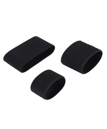 Yosoo Clipper Bands 3 PCS Non Slip Clipper Sleeve Hair Clipper - Barber Hair Trimmer Grip Multifunctional Clipper Sleeve for Clipper Holder Tools Barber Tools Non Slip Heat Resistan