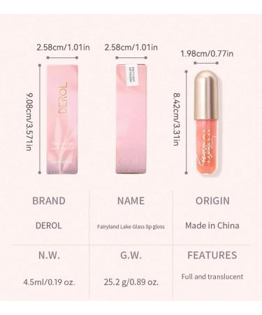 Kusslippe Plumping Lip Gloss 0.19 oz - Cooling & Moisturizing Formula with Peppermint and Vitamin E - LAKE SIDE3 - Buy Online on GoSupps.com