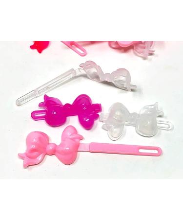 Tara Girls Self Hinge Plastic Bow Hair Barrettes Combo Pack - Set of 3 - Buy Online on GoSupps.com