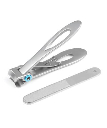 Uraqt Large Stainless Steel Nail Clipper - Ideal for Thick Nails Wide Jaw Toenail Scissors with Nail Files for Men & Women - Perfect for Easy Grooming - Buy Online on GoSupps.com