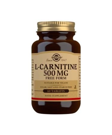 Solgar L-Carnitine Free Form 500 mg 60 Tablets - Buy Online on GoSupps.com
