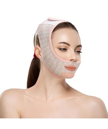 Beauty Face Sculpting Sleep Mask  Double Chin Reducer  Face Slimming Strap V Line Lifting Belt Chin Strap  Face Slimmer Face Tightening Chin Mask Chin Strap for Double Chin for Women & Men(1Pcs)
