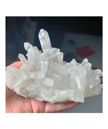 1700g Beautiful Natural White Clear Crystal Cluster with Natural Crystal s ERBDRGAZ