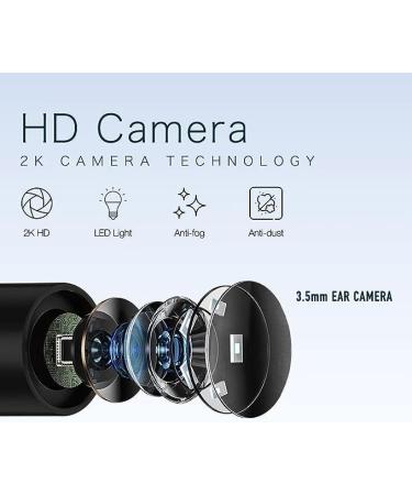 Frohsen Ear Wax Removal Kit Otoscopes Visual Smart Ear Cleaner with Real Time HD Camera Light Ear Scope Cleaning Kits Ear Wax Remover iOS & Android Systems Supported - Buy Online on GoSupps.com