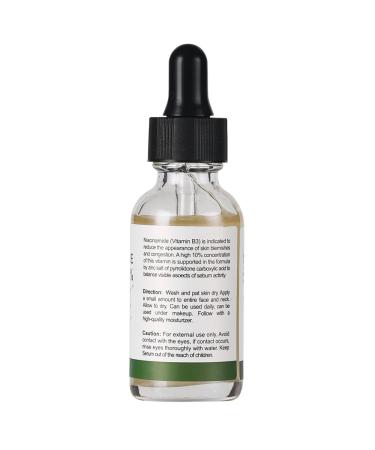 Niacinamide Serum 10% + Zinc 2% | Vitamin B3 Facial Serum for Acne & Pore Treatment | Hyaluronic Acid Infused - 30ml - Buy Online on GoSupps.com