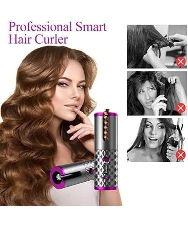 Wireless Cordless Auto Hair Curler: 6 Temp & 11 Timer Settings, USB Rechargeable, Travel-Friendly, Auto Shut Off - Fast Heat Technology - Buy Online on GoSupps.com
