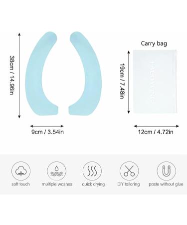 4 Pack Bathroom Toilet Seat Cover Pads - Portable, Washable & Reusable Cushion for Warmer Toilet Seats | FACOYONG - Buy Online on GoSupps.com