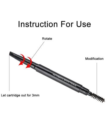 Shop 5 Colors Waterproof Eyebrow Pen - Long Lasting Gel & Triangular Tip Brush for Flawless Eyebrow Makeup - Buy Online on GoSupps.com