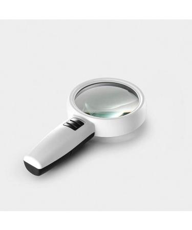 30 Times Hand-held Magnifying Glass HD with LED High-Powered Children's Old Reading Magnifying Mirror Made in China