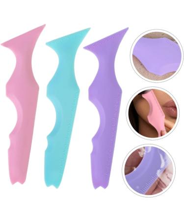 FOMIYES 3pcs Silicone Beauty Ruler Girl Supplies Blue Eyeliner Pencil Massaging Tools Eyeliner Stencil Face - Buy Online on GoSupps.com
